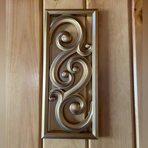 Metallic Gold Wall Decor Sign